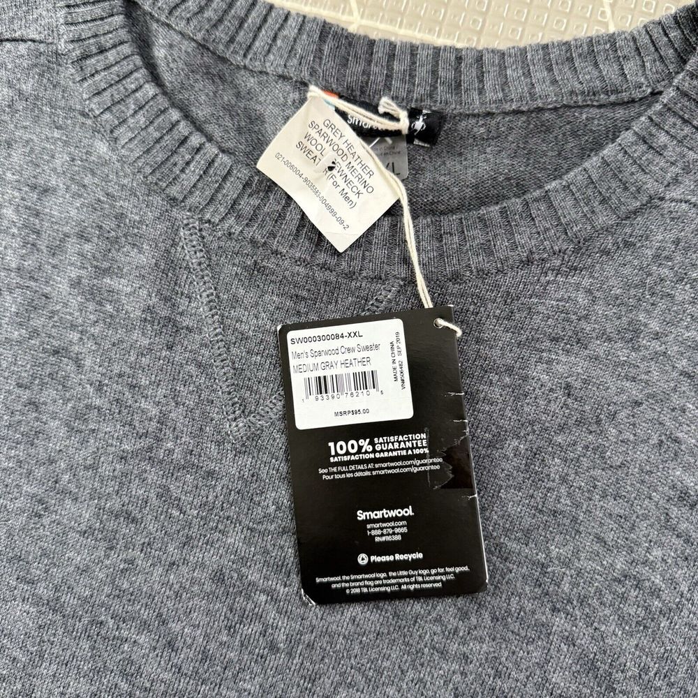Smartwool Men's Crewneck Sweater - Gray - Picture 4 of 10